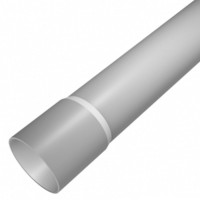 Plastic installation tube rigid 40mm/3m grey
