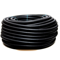 Corrugated tube 16T 750N black with wire