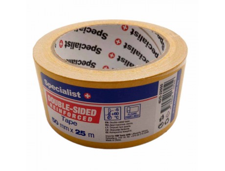 Double-sided tape, 50 mm x 25 m Specialist+