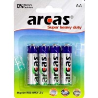 Battery Alkaline LR06 AA no mercury 1,5V (4psc.) Arcas