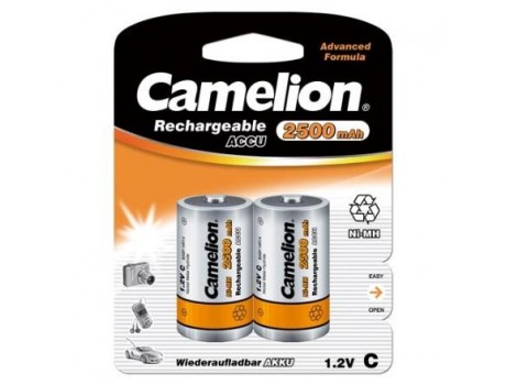 Аккумуляторные элементы. R14, 2500mAh (2шт.) Camelion