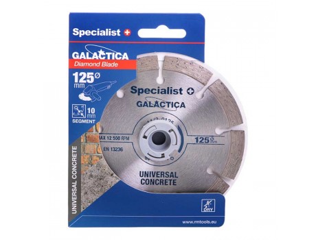 Диск отрезной алмазный 125x10x22.2 mm, GALACTICA Specialist+