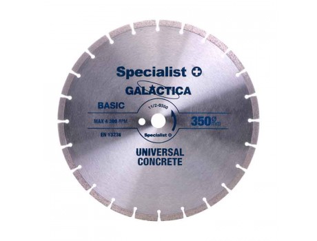 Segmented rim diamond blade 350x10x25.4 mm, GALACTICA Specialist+