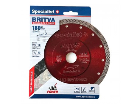 Dimanta disks 180x1.8x25.4 mm, BRITVA Specialist+