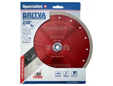 Dimanta disks 230x2.0x22.2 mm, BRITVA Specialist+