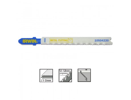 Полотна для лобзика Т101B по металлу (5шт.) Irwin