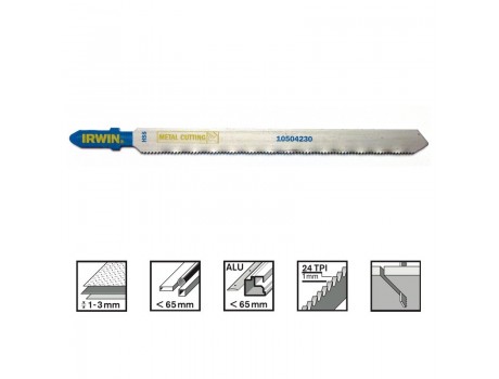 Полотна для лобзика по металлу T318A (5шт.) Irwin