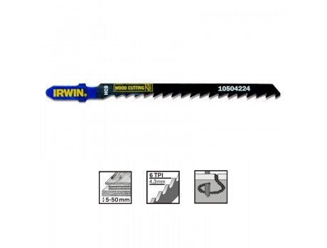 Полотна для лобзика T244D по дереву Irwin