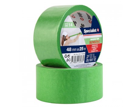 Masking tape green, 25 m x 48mm Specialist+