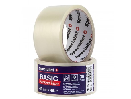 Packaging tape, 66m x 48 mm Specialist+