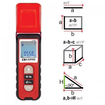 Laser Distance Measurer 30m Kapro