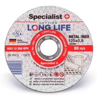 Metāla griešanas disks 125x0.8x22 mm LONG LIFE SPECIALIST+ 