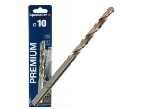 Metal drill bit 10.0mm HSS (1psc.) Specialist+