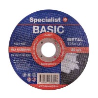 Диск для резки металла 125x1.0x22 mm Basic SPECIALIST+ 