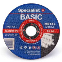 Metāla griešanas disks 125x1.6x22 mm Basic SPECIALIST+ 