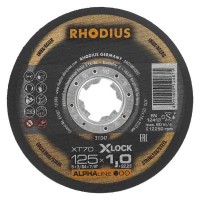 Диск для резки металла 125x1x22 XT70 X-LOCK Rhodius