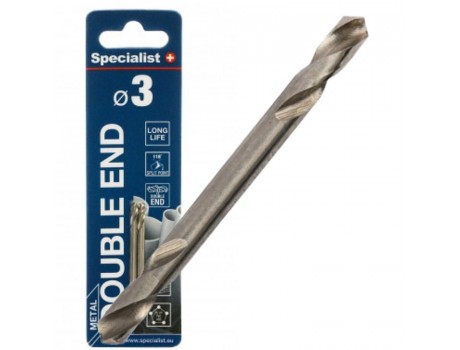 Metal drill double-ended 3.2mm HSS (2psc.) Specialist+