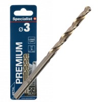 Metal drill bit 3.0mm HSS (3psc.) Specialist+