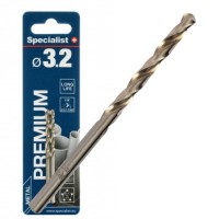 Metal drill bit 3.2mm HSS (3psc.) Specialist+