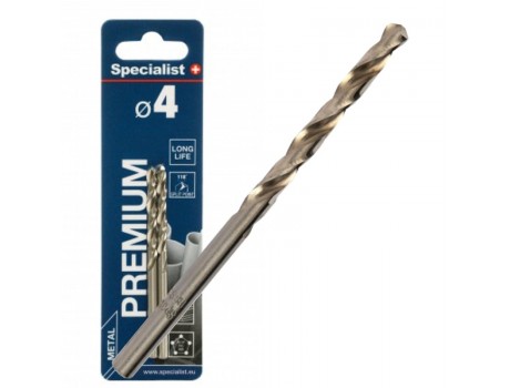 Metal drill bit 4.0mm HSS (2psc.) Specialist+