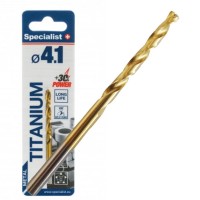 Сверло по металлу 4.1x75mm HSS-G TiN (1шт.) Specialist+