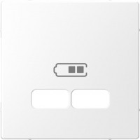 Cover plate for USB outlet lotus white, D-Life