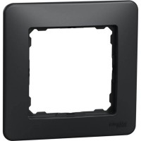Рамка черная 1-местная Sedna Design