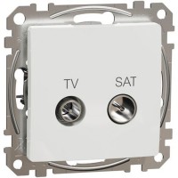 Розетка конечная белая TV / SAT 4dB Sedna Design