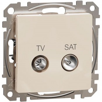 End-of-line TV / SAT socket 4dB , beige Sedna Design