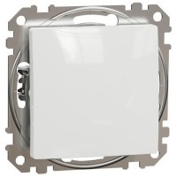 1-way Push-Button 10A, white Sedna Design