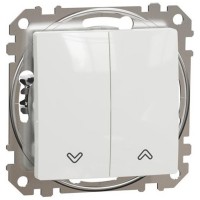 Roller Blind switch 10AX, white Sedna Design