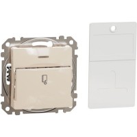 Key card Switch 10AX, beige Sedna Design