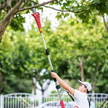 Akumulatora ķēdes zaru zāģis 20V ar teleskopisku rokturi Li-ion WORCRAFT