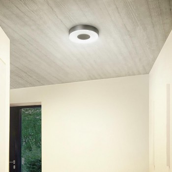Sensor-switched LED indoor light RS 200 SC, Anthracite, 8m, 17.1W, 3000K, 1165lm, IP54, 360° Bluetooth Steinel
