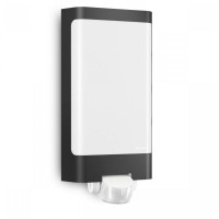 Sensor-switched LED outdoor light L 240 S, Anthracite, 10m, 9.3W, 3000K, 946lm, IP44, 180° Steinel