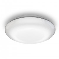 Плафон LED с сенсором DL Vario Quattro S, Серебристый, 16х16м, 9.8W, 3000К, 1000лм, IP54, 360° Steinel