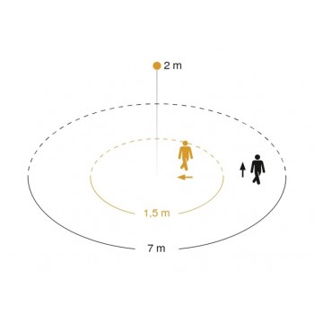 Fasādes gaismeklis LED ar sensoru L 691 S PMMA, Antracīts, 7m, 8.5W, 3000K, 576lm, IP44, 360° Steinel