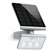 Светильник фасадный LED с солнечной панелью и сенсором XSolar L-S, Серебристый, 8м, 1.2W, 3000К, 150лм, IP44, 140° Steinel