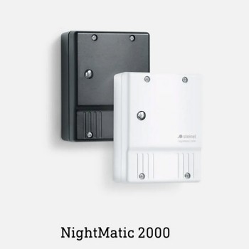 Photoelectric lighting controller NightMatic 2000, Black, 1000W, 2-30 lx, IP54 Steinel