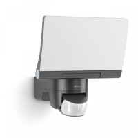 Sensor-switched LED floodlight XLED Home 2 S, Graphite, 10m, 13.7W, 3000K, 1550lm, IP44, 180° Steinel