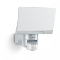 Sensor-switched LED floodlight XLED Home 2 S, Silver, 10m, 13.7W, 3000K, 1550lm, IP44, 180° Steinel