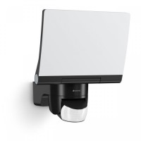 Sensor-switched LED floodlight XLED Home 2 XL S, Black, 10m, 19.3W, 3000K, 2124lm, IP44, 180° Steinel