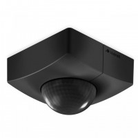 Motion and Presence detector IS 3360 SQUARE COM1 UP, concealed, Black, 40m, 2000W, IP20, 360° Steinel