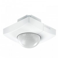 Motion and Presence detector IS 3360 SQUARE PF UP, concealed, White, 40m, 2000W, IP20, 360° Steinel