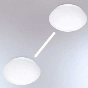 Plafons LED ar sensoru un avārijas gaismas moduli RS PRO P2 S EM, Balts, 8m, 15.1W, 3000K, 1674lm, IP54, 360° Steinel