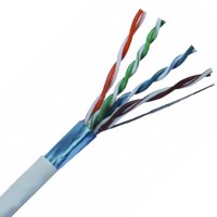 Сетевой интернет кабель 4x2x0.55mm Cat6 F UTP белый PVC 305m